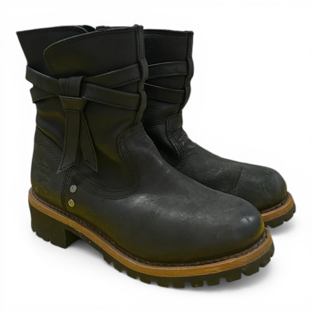 Harley-Davidson Black Combat Boots Size 9M‎